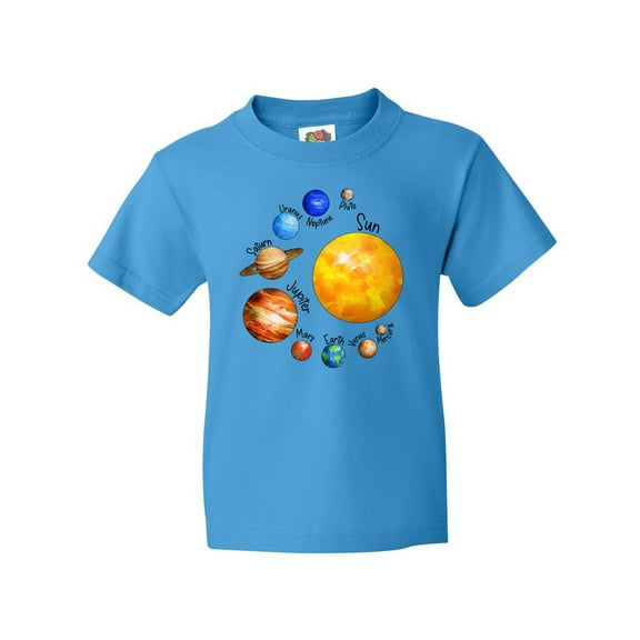 Inktastic Sun and Planets- Yes, and Pluto Youth T-Shirt