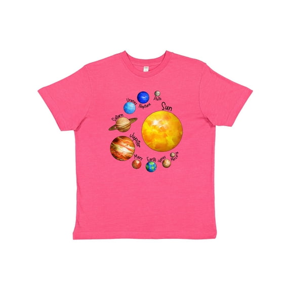 Inktastic Sun and Planets- Yes, and Pluto Youth T-Shirt