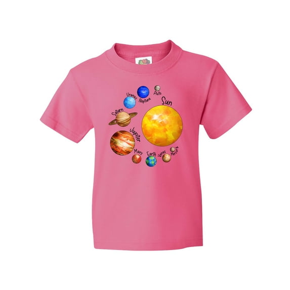 Inktastic Sun and Planets- Yes, and Pluto Youth T-Shirt