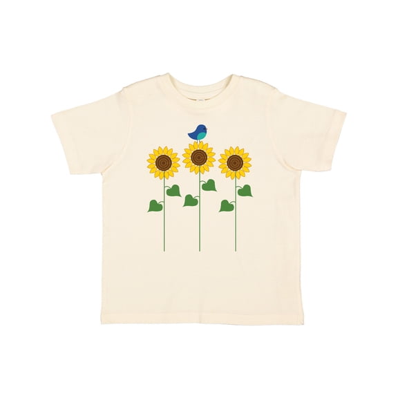 Inktastic Sunflower Garden and Bird Boys or Girls Toddler T-Shirt