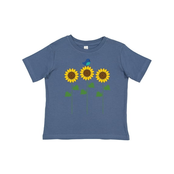 Inktastic Sunflower Garden and Bird Boys or Girls Toddler T-Shirt