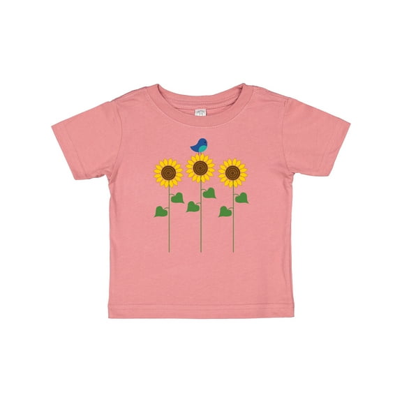 Inktastic Sunflower Garden and bird Boys or Girls Baby T-Shirt