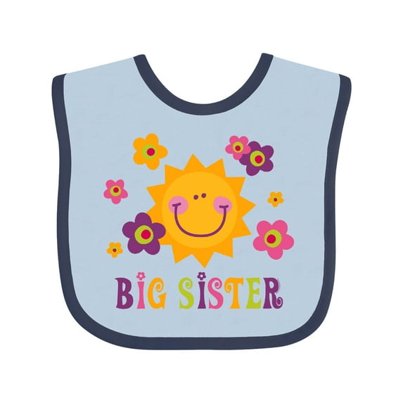 Inktastic Sunny Big Sister Gift Baby Girl Bib