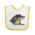 thumbnail image 1 of Inktastic Sunny Gator in Pink Sunglasses Boys or Girls Baby Bib, 1 of 4