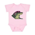 thumbnail image 1 of Inktastic Sunny Gator in Pink Sunglasses Boys or Girls Baby Bodysuit, 1 of 5