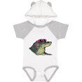 thumbnail image 1 of Inktastic Sunny Gator in Pink Sunglasses Boys or Girls Baby Bodysuit, 1 of 5