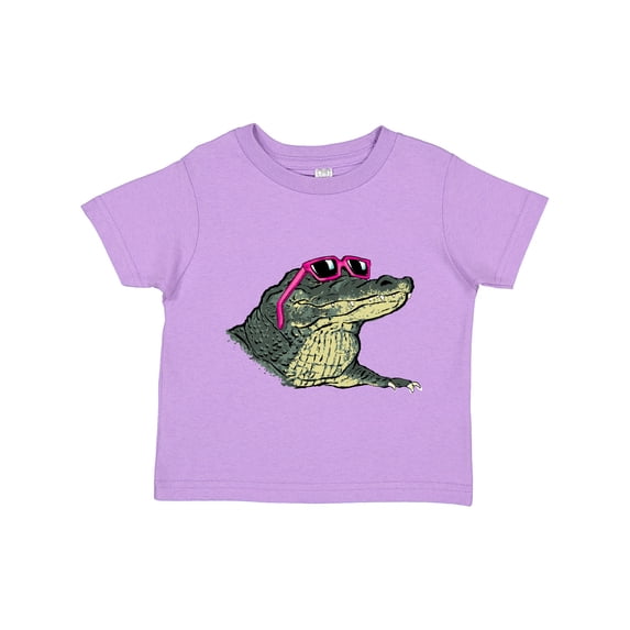 Inktastic Sunny Gator in Pink Sunglasses Boys or Girls Toddler T-Shirt