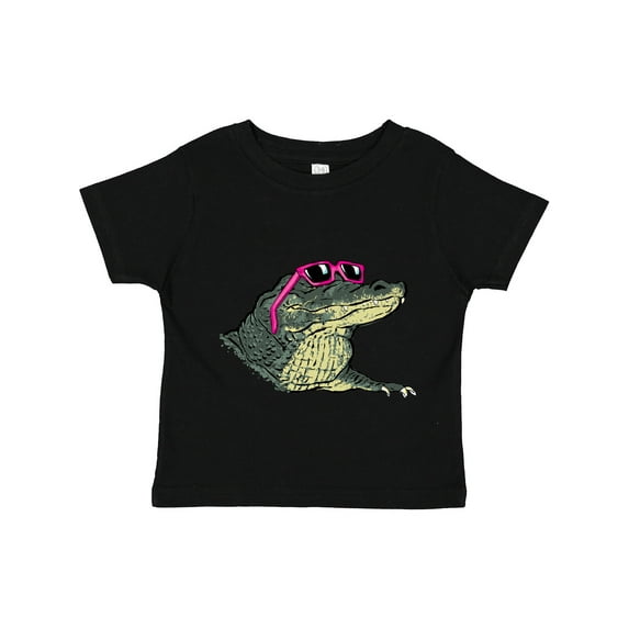 Inktastic Sunny Gator in Pink Sunglasses Boys or Girls Toddler T-Shirt