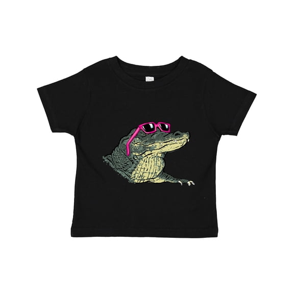 Inktastic Sunny Gator in Pink Sunglasses Boys or Girls Toddler T-Shirt