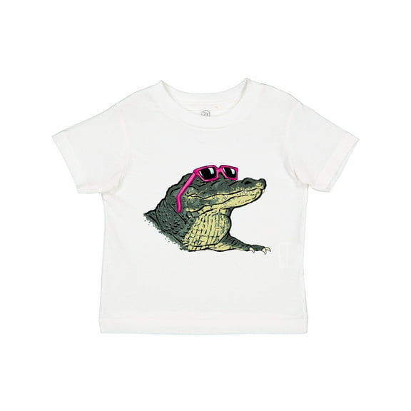 Inktastic Sunny Gator in Pink Sunglasses Boys or Girls Toddler T-Shirt