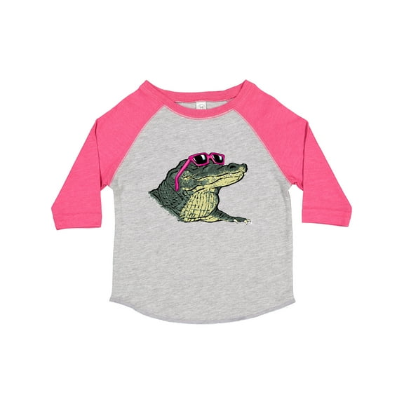 Inktastic Sunny Gator in Pink Sunglasses Boys or Girls Toddler T-Shirt