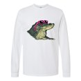 thumbnail image 1 of Inktastic Sunny Gator in Pink Sunglasses Long Sleeve T-Shirt, 1 of 5