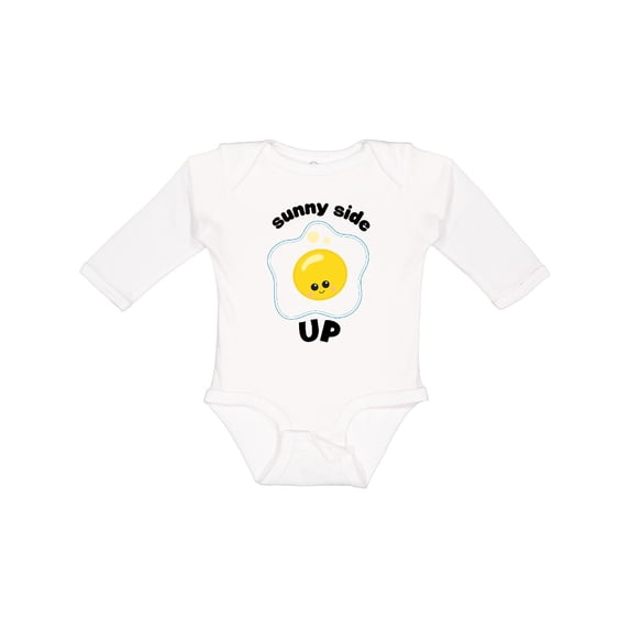 Inktastic Sunny Side Up Boys or Girls Long Sleeve Baby Bodysuit