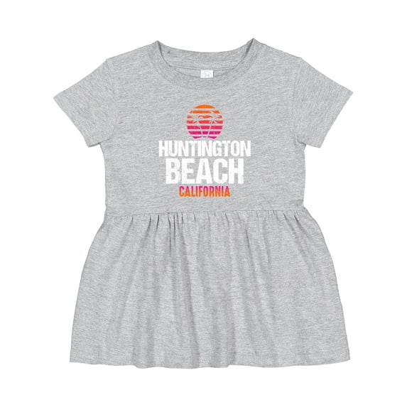 Inktastic Sunset Huntington Beach Girls Baby Dress