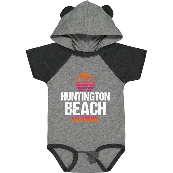 Inktastic Sunset Huntington Beach Girls Baby Bodysuit