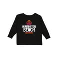 thumbnail image 1 of Inktastic Sunset Huntington Beach Girls Long Sleeve Toddler T-Shirt, 1 of 5