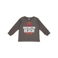 thumbnail image 1 of Inktastic Sunset Huntington Beach Girls Long Sleeve Toddler T-Shirt, 1 of 5