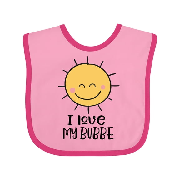 Inktastic Sunshine I Love My Bubbe Boys or Girls Baby Bib