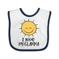 thumbnail image 1 of Inktastic Sunshine I Love My Glamma Boys or Girls Baby Bib, 1 of 4