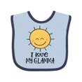 thumbnail image 1 of Inktastic Sunshine I Love My Glamma Boys or Girls Baby Bib, 1 of 4