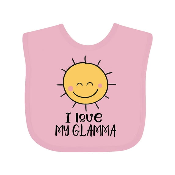 Inktastic Sunshine I Love My Glamma Boys or Girls Baby Bib