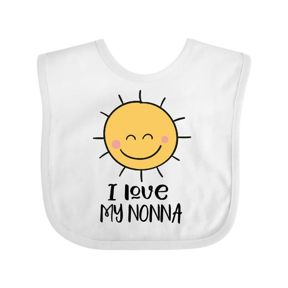 Inktastic Sunshine I Love My Nonna Boys or Girls Baby Bib