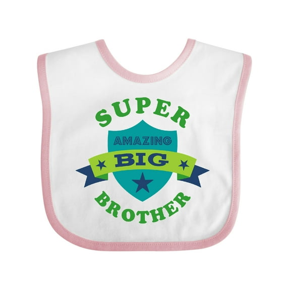 Inktastic Super Amazing Big Brother Boys Baby Bib