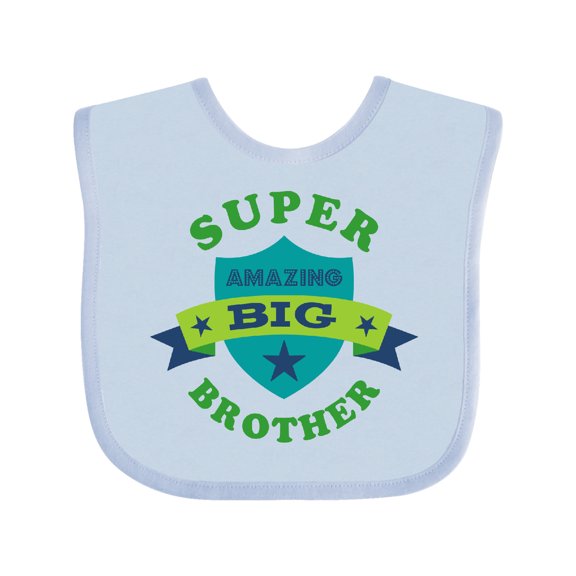 Inktastic Super Amazing Big Brother Boys Baby Bib
