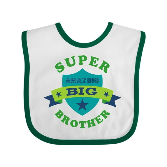 Inktastic Super Amazing Big Brother Boys Baby Bib