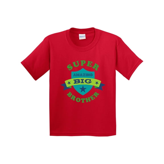 Inktastic Super Amazing Big Brother Youth T-Shirt