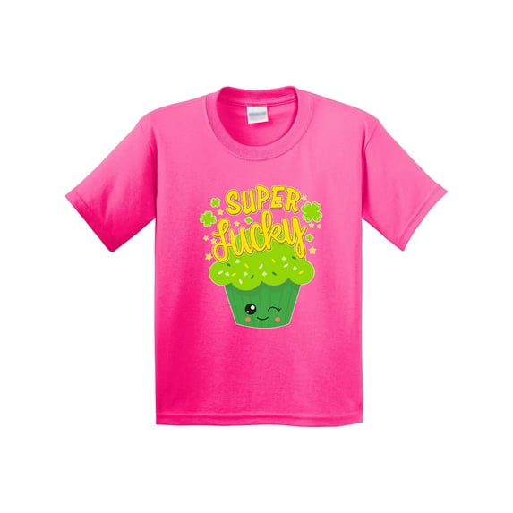 Inktastic Super Lucky Cupcake for St. Patricks Day Youth T-Shirt