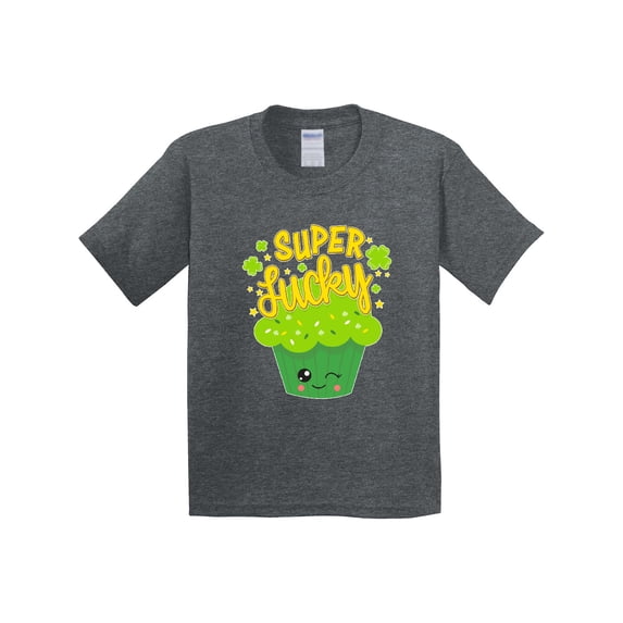 Inktastic Super Lucky Cupcake for St. Patricks Day Youth T-Shirt