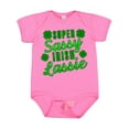 thumbnail image 1 of Inktastic Super Sassy Irish Lassy with Green 4 Leaf Clovers Boys or Girls Baby Bodysuit, 1 of 5