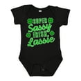 thumbnail image 1 of Inktastic Super Sassy Irish Lassy with Green 4 Leaf Clovers Boys or Girls Baby Bodysuit, 1 of 5