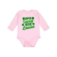 thumbnail image 1 of Inktastic Super Sassy Irish Lassy with Green 4 Leaf Clovers Boys or Girls Long Sleeve Baby Bodysuit, 1 of 5