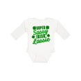 thumbnail image 1 of Inktastic Super Sassy Irish Lassy with Green 4 Leaf Clovers Boys or Girls Long Sleeve Baby Bodysuit, 1 of 5