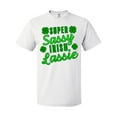 thumbnail image 1 of Inktastic Super Sassy Irish Lassy with Green 4 Leaf Clovers T-Shirt, 1 of 5
