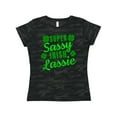 thumbnail image 1 of Inktastic Super Sassy Irish Lassy with Green 4 Leaf Clovers Women's T-Shirt, 1 of 5