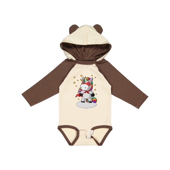 Inktastic Super Unicorn Boys or Girls Long Sleeve Baby Bodysuit