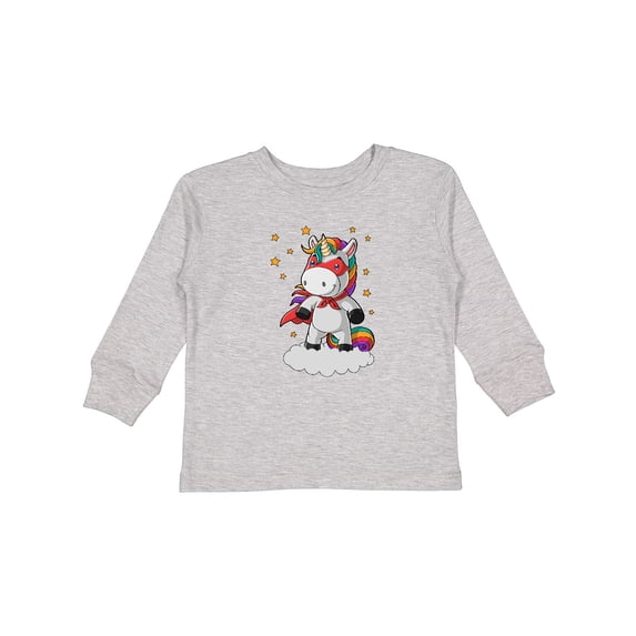 Inktastic Super Unicorn Boys or Girls Long Sleeve Toddler T-Shirt