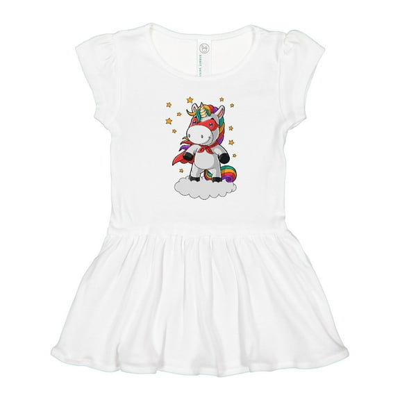 Inktastic Super Unicorn Girls Toddler Dress