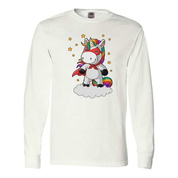 Inktastic Super Unicorn Long Sleeve T-Shirt