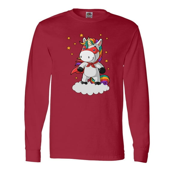 Inktastic Super Unicorn Long Sleeve T-Shirt