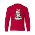 thumbnail image 1 of Inktastic Super Unicorn Long Sleeve Youth T-Shirt, 1 of 5