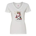 thumbnail image 1 of Inktastic Super Unicorn Women's V-Neck T-Shirt, 1 of 5