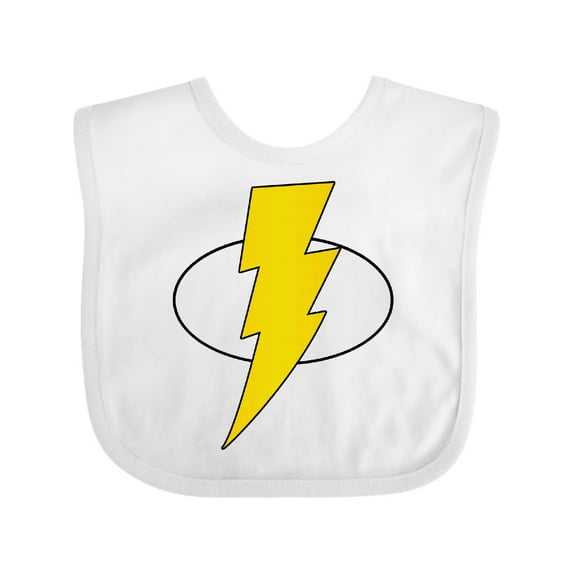 Inktastic Superhero Baby Lightening Bolt Boys or Girls Baby Bib