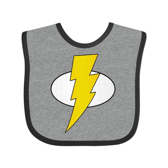 Inktastic Superhero Baby Lightening Bolt Boys or Girls Baby Bib