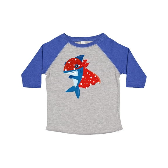 Inktastic Superhero Shark, Cute Shark, Blue Shark, Cape Boys or Girls Toddler T-Shirt