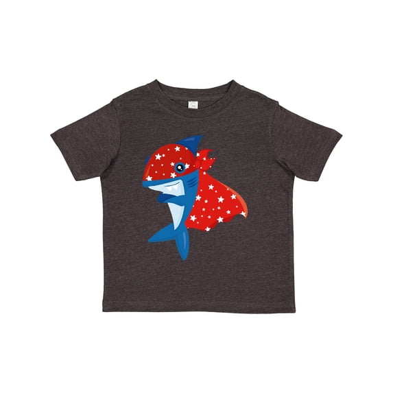 Inktastic Superhero Shark, Cute Shark, Blue Shark, Cape Boys or Girls Toddler T-Shirt