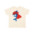 thumbnail image 1 of Inktastic Superhero Shark, Cute Shark, Blue Shark, Cape Boys or Girls Toddler T-Shirt, 1 of 5